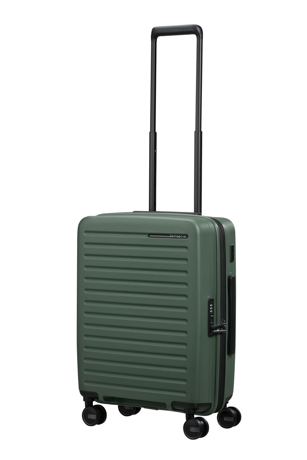 Samsonite Restackd Trolley mit 4 Rollen erweiterbar 55cm + GRATIS HOTELGUTSCHEIN Sage
