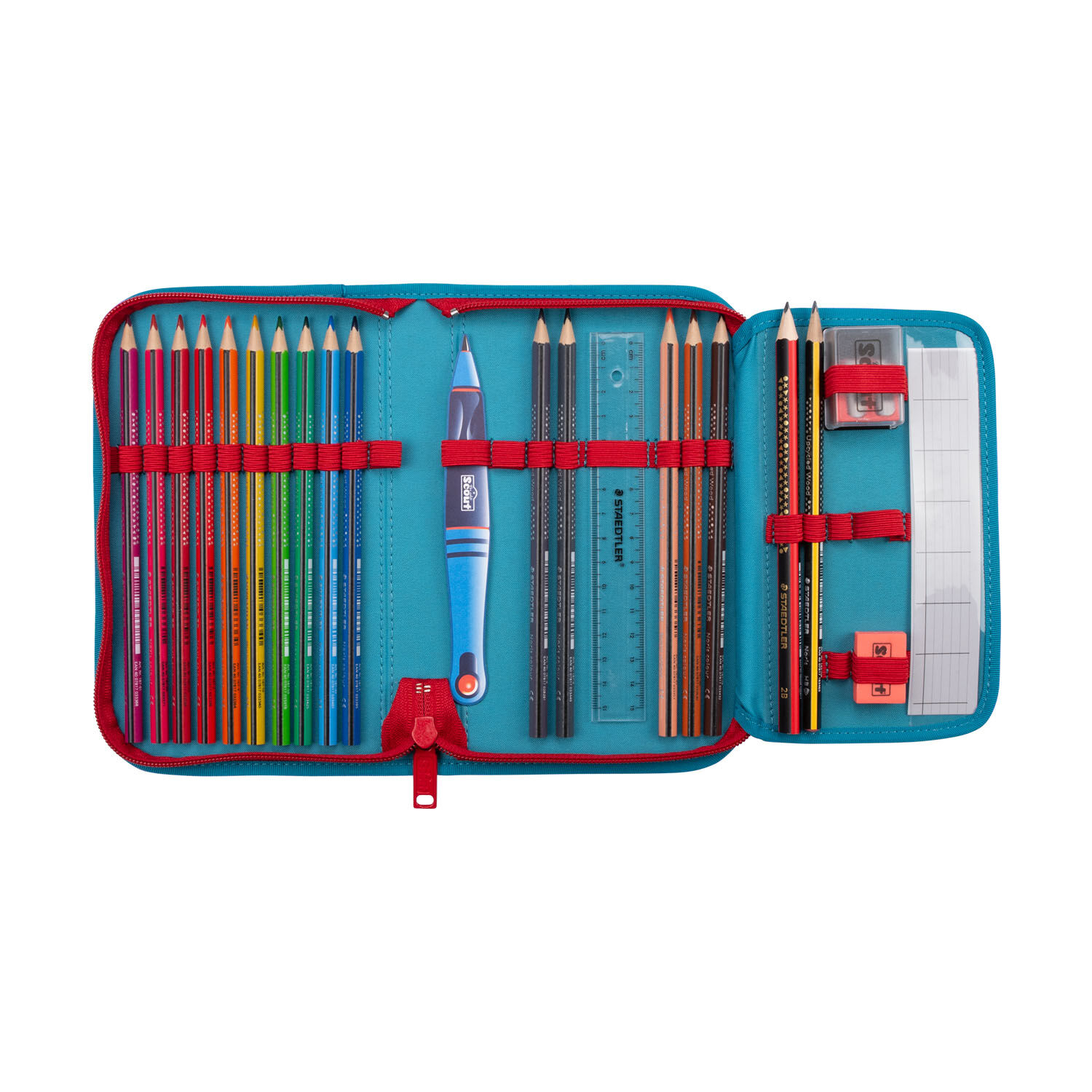 Scout Neo Exklusiv LED Schulranzen-Set 4-teilig White Unicorn