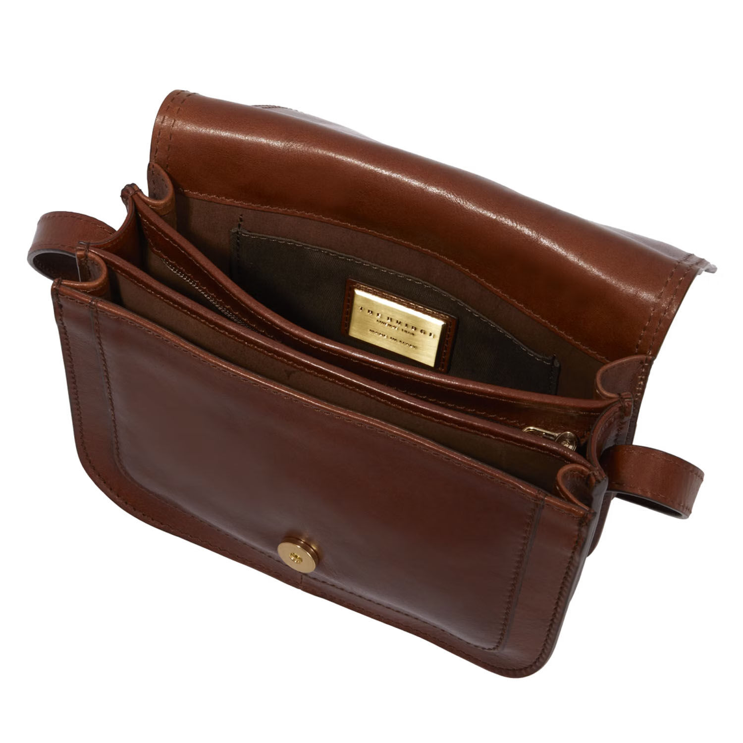 The Bridge Story Donna Schultertasche 24cm Braun/Gold