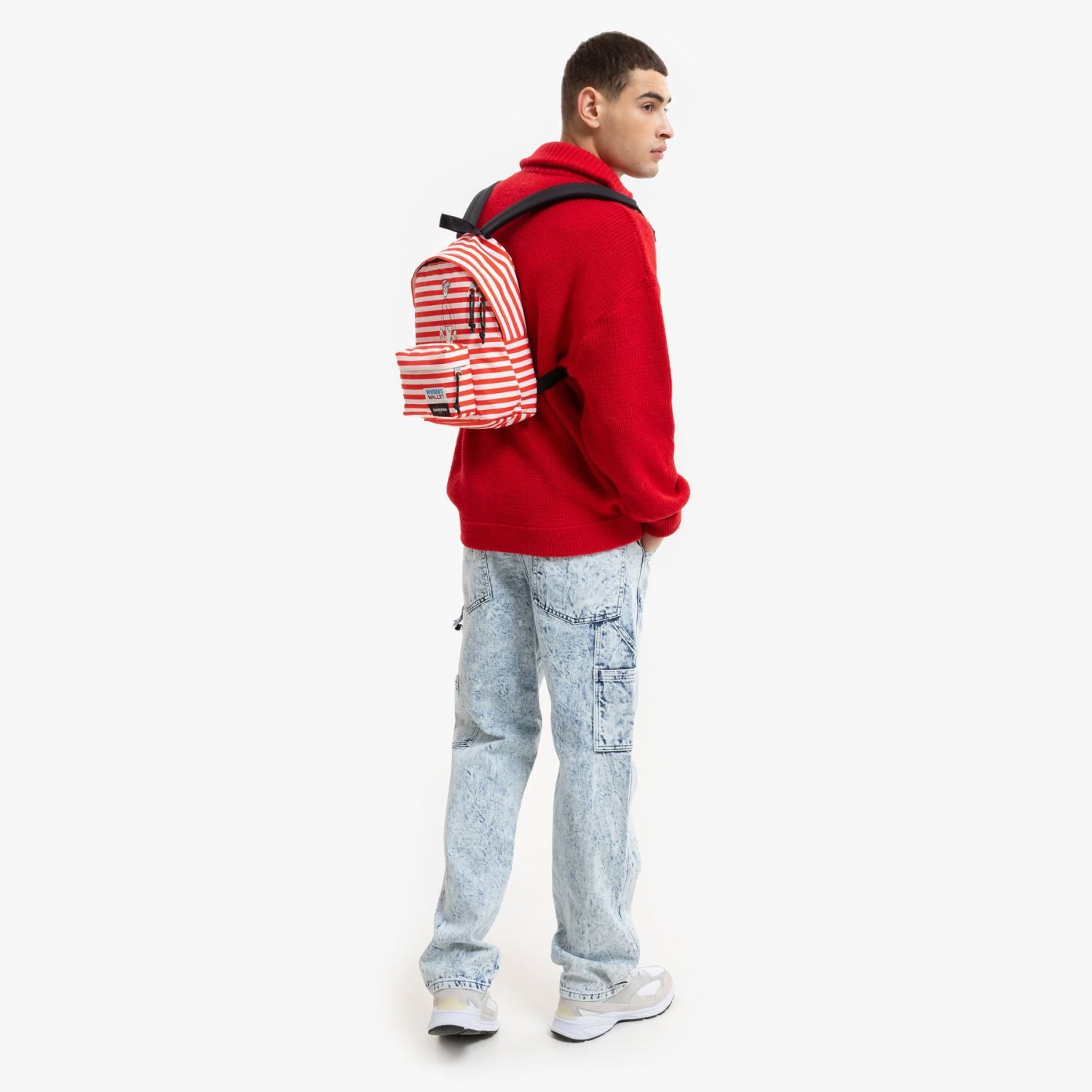 Eastpak Orbit XS Large Mini Rucksack Where's Wally Silk Stripe Eastpak Orbit XS Large Mini Rucksack Where's Wally Silk Stripe