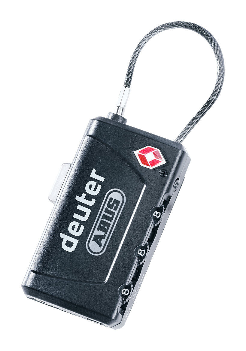 Deuter TSA Pad Lock Zahlenbügelschloss Black
