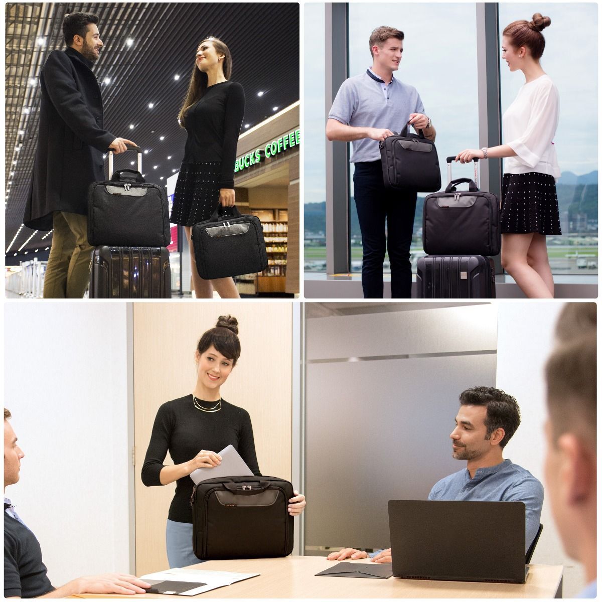 Everki ADVANCE ECO Laptoptasche, bis 16-Zoll Notebookfach Schwarz