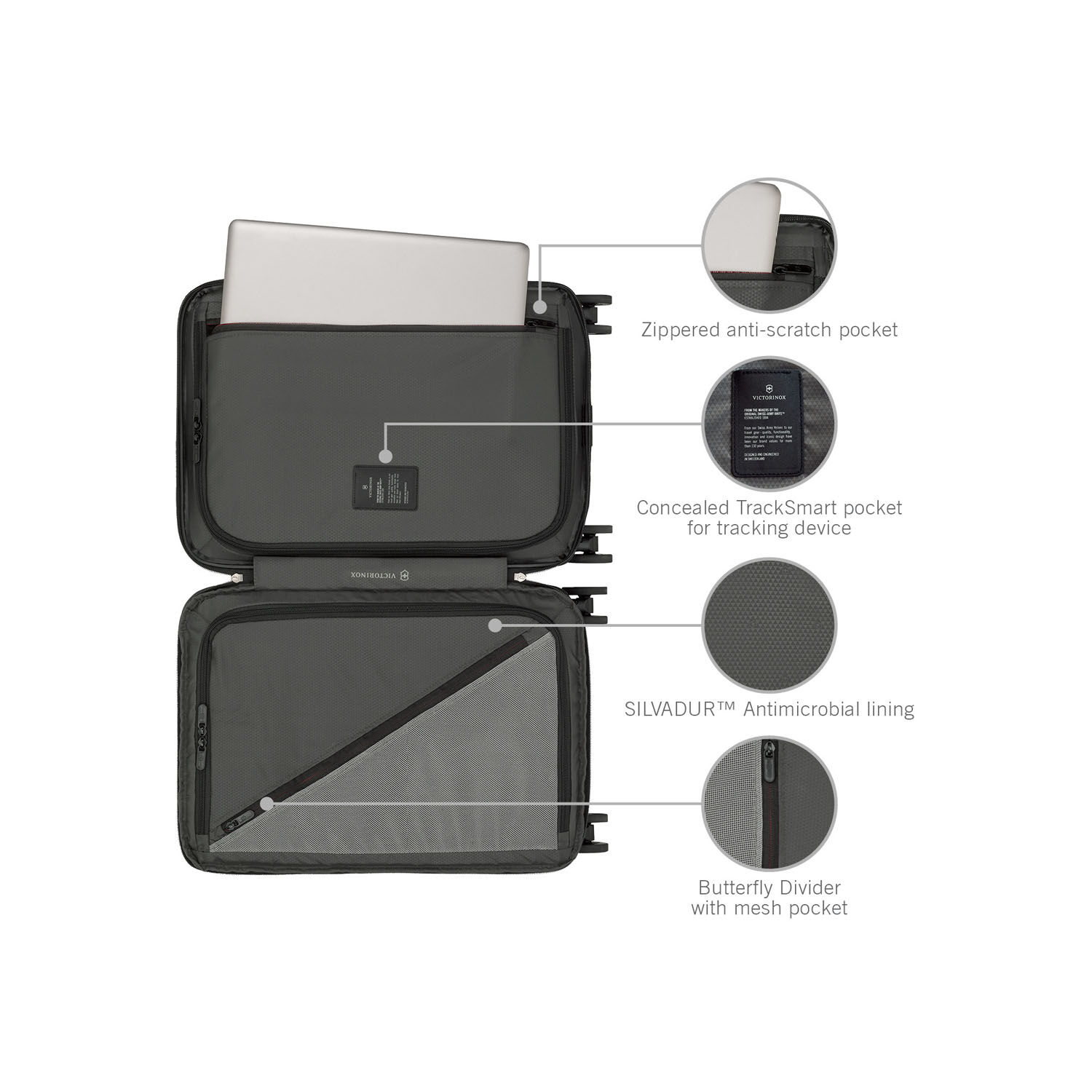 Victorinox Airox Advanced Frequent Flyer Carry-On, erweiterbar Stone White Victorinox Airox Advanced Frequent Flyer Carry-On, erweiterbar Stone White