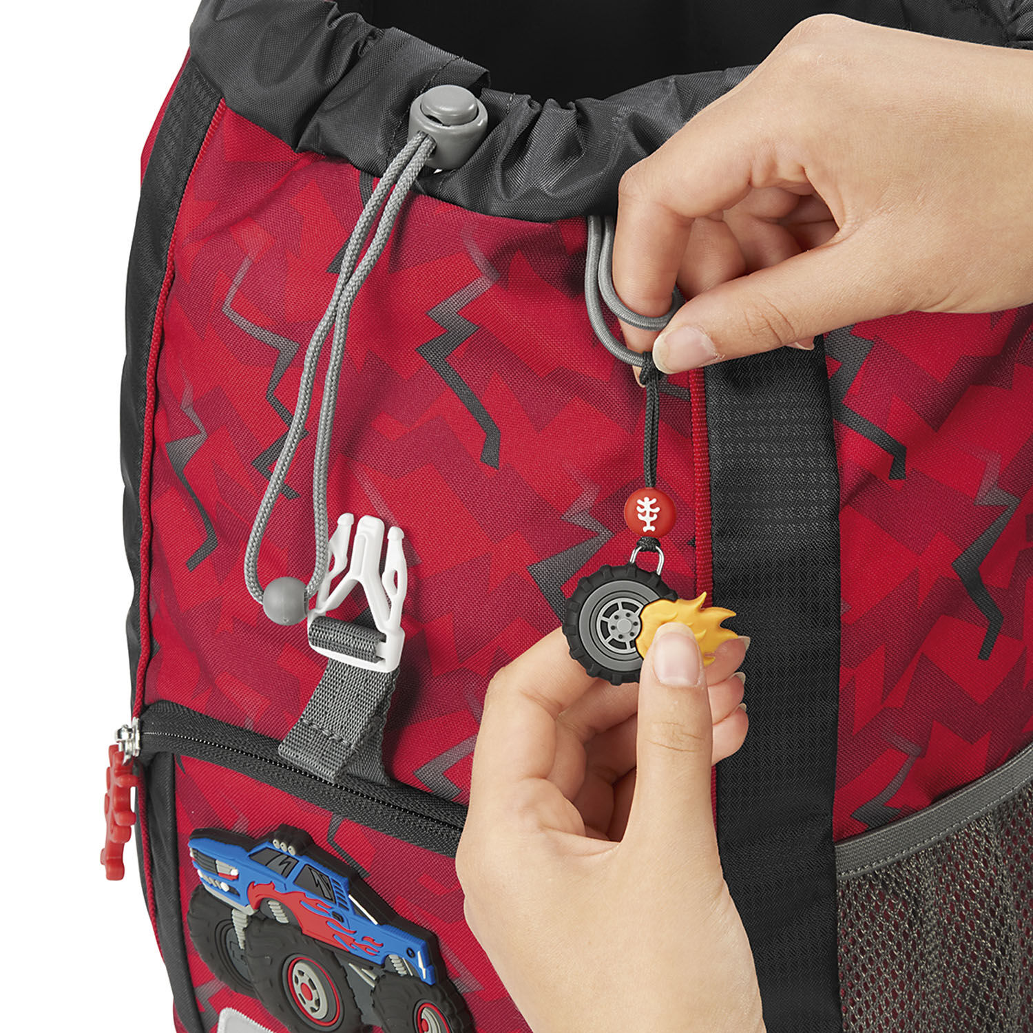 Step by Step Kinderrucksack KID Rucksack-Set, 3-teilig inkl. Sitzkissen Monster Truck Rocky