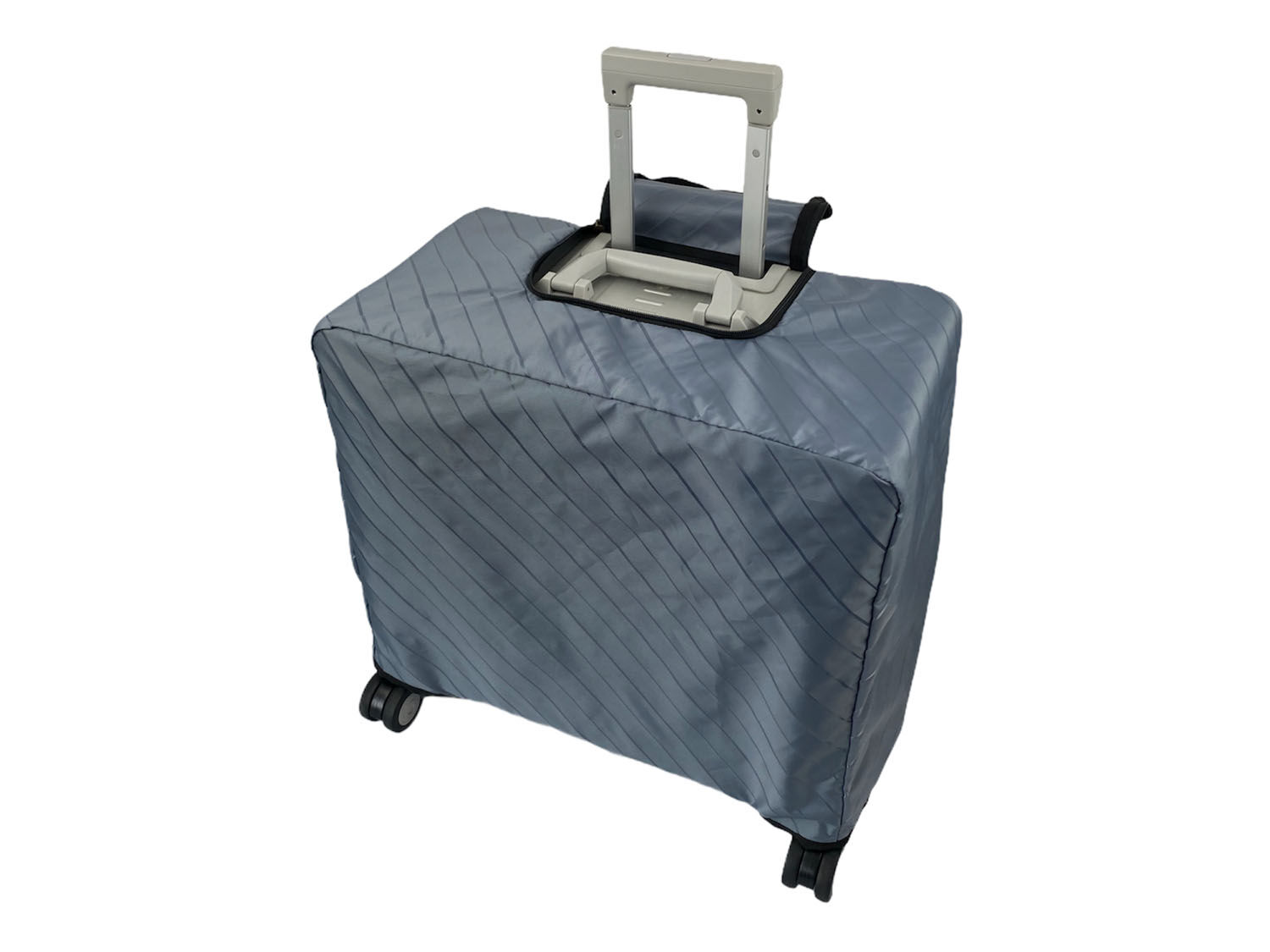Aleon Pilotenkoffer 17" 4-Rollen - 53L Silber