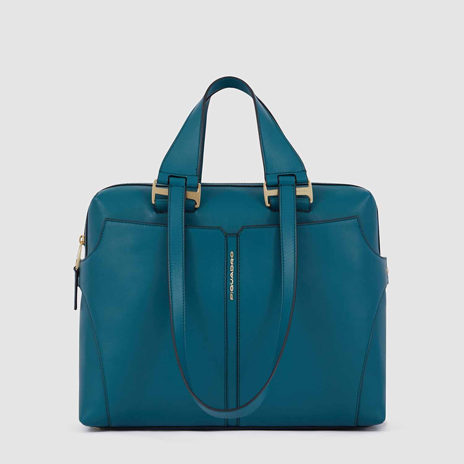 Piquadro Ray Damen Laptoptasche 14" verde petrolio