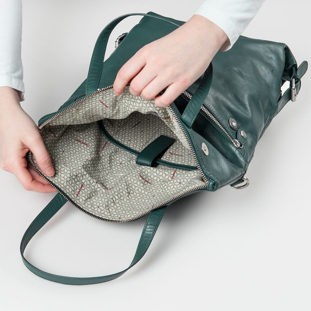 aunts & uncles Jamie´s Orchard Pomelo Rucksack/Handtasche mit Tabletfach dark jade