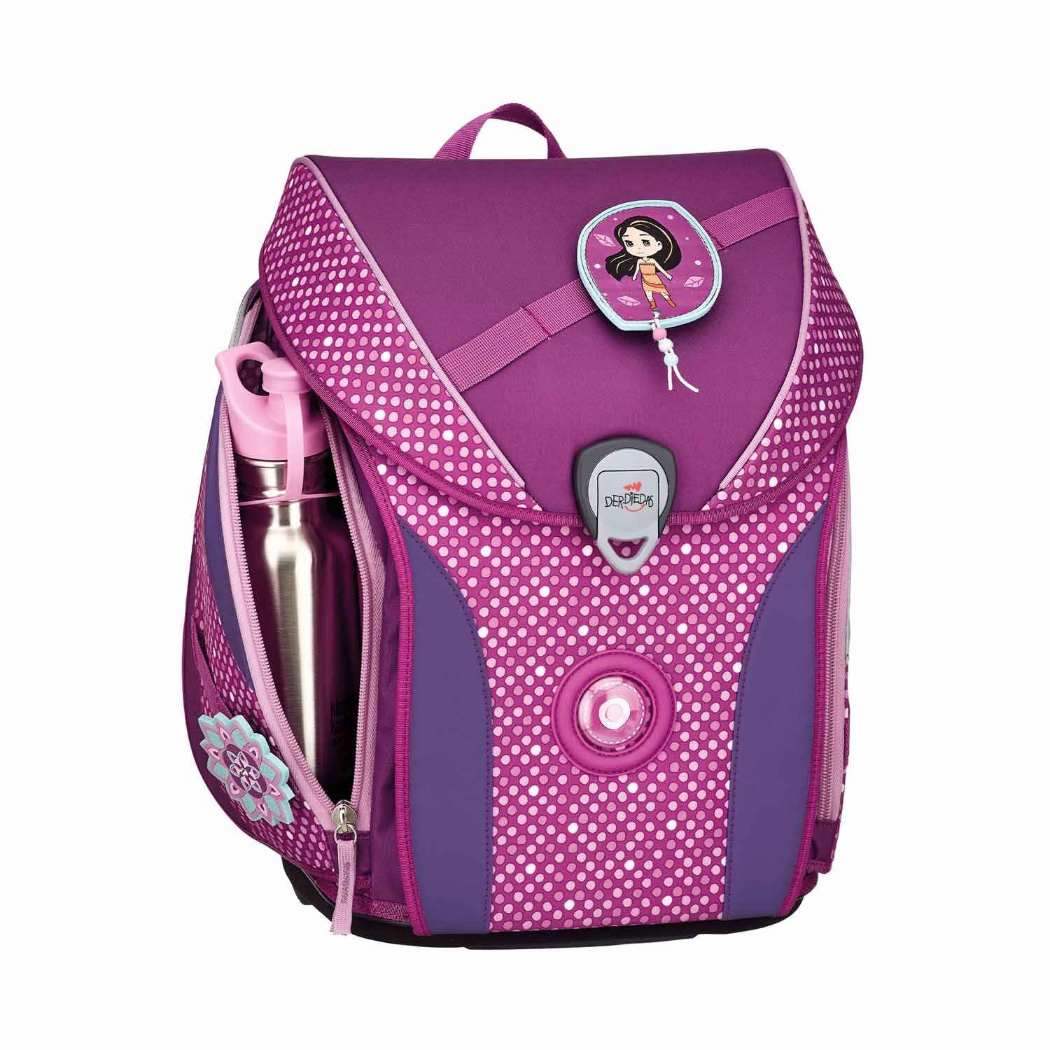 DerDieDas ErgoFlex MAX Schulrucksack-Set 5-teilig mit Sportbeutel Purple Dots DerDieDas ErgoFlex MAX Schulrucksack-Set 5-teilig mit Sportbeutel Purple Dots