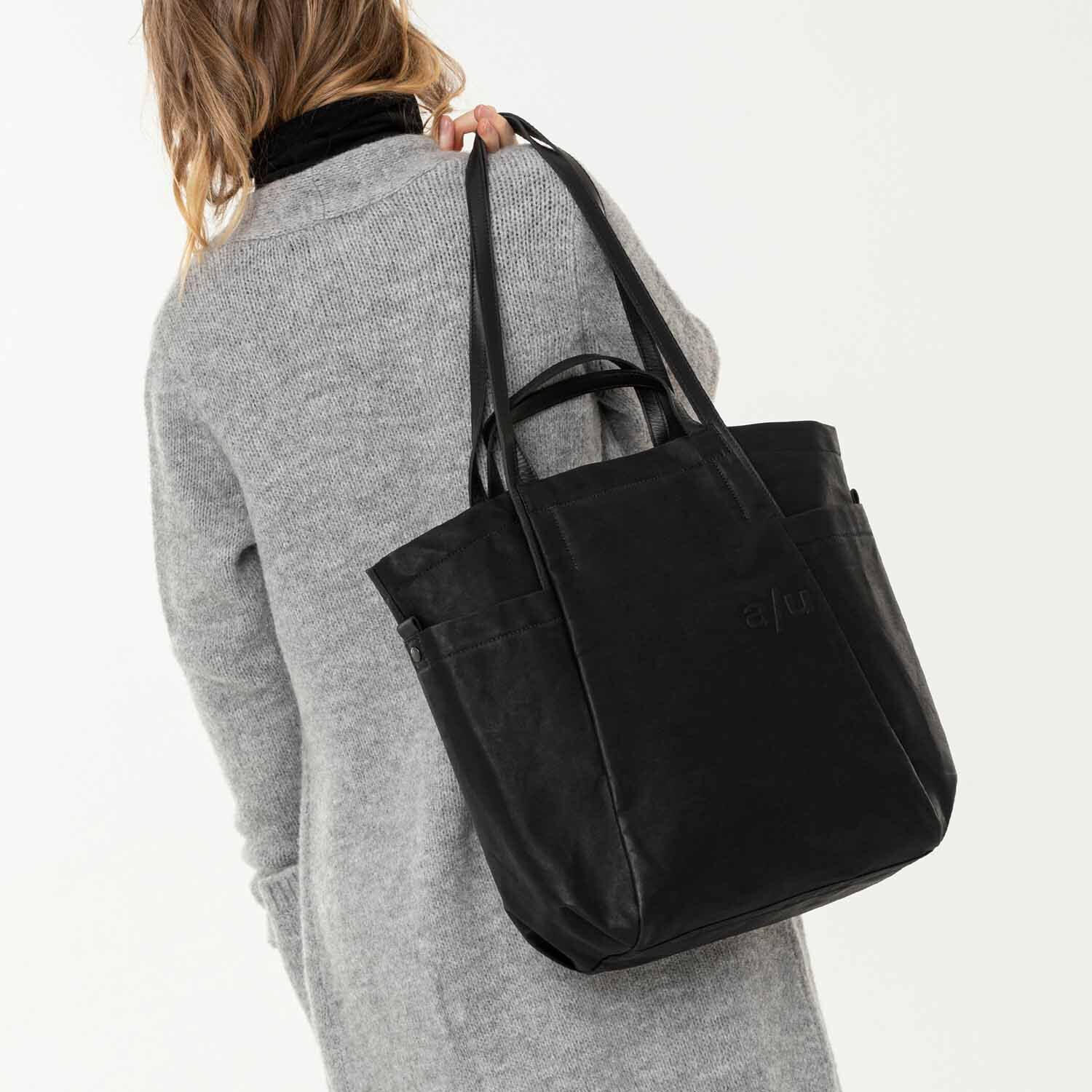 aunts & uncles Japan Takamatsu Shopper mit 13" Notebookfach black aunts & uncles Japan Takamatsu Shopper mit 13" Notebookfach black