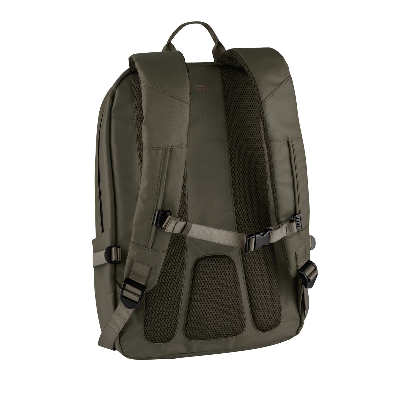 Camel Active Explore Rucksack M aus recyceltem Nylon Khaki