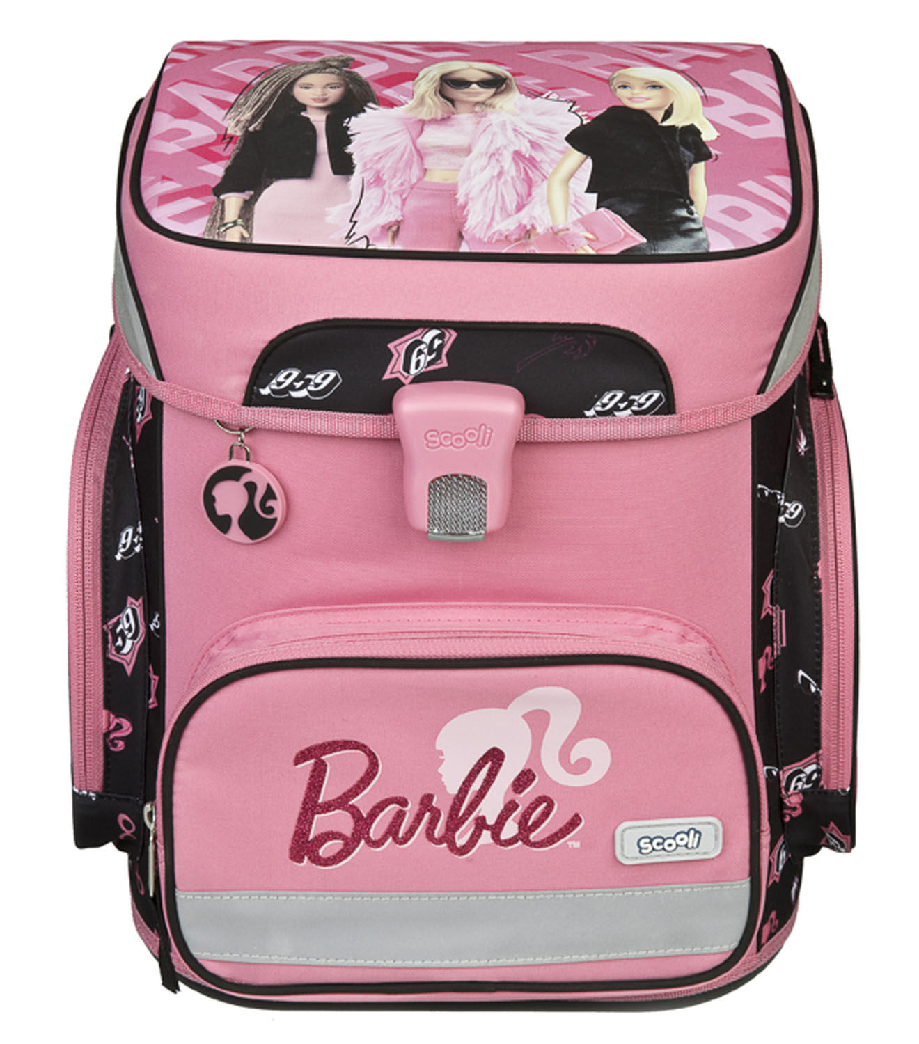 Scooli EasyFit Schulranzen, 5-teiliges Set Barbie