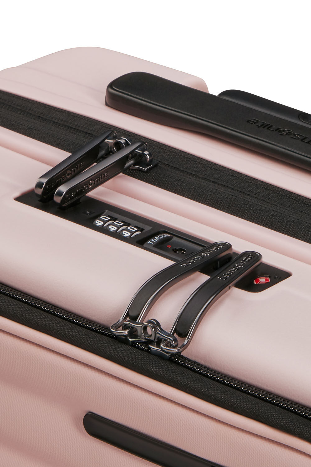 Samsonite Restackd EASY ACCESS Trolley mit 4 Rollen erweiterbar 55cm + GRATIS HOTELGUTSCHEIN Rose