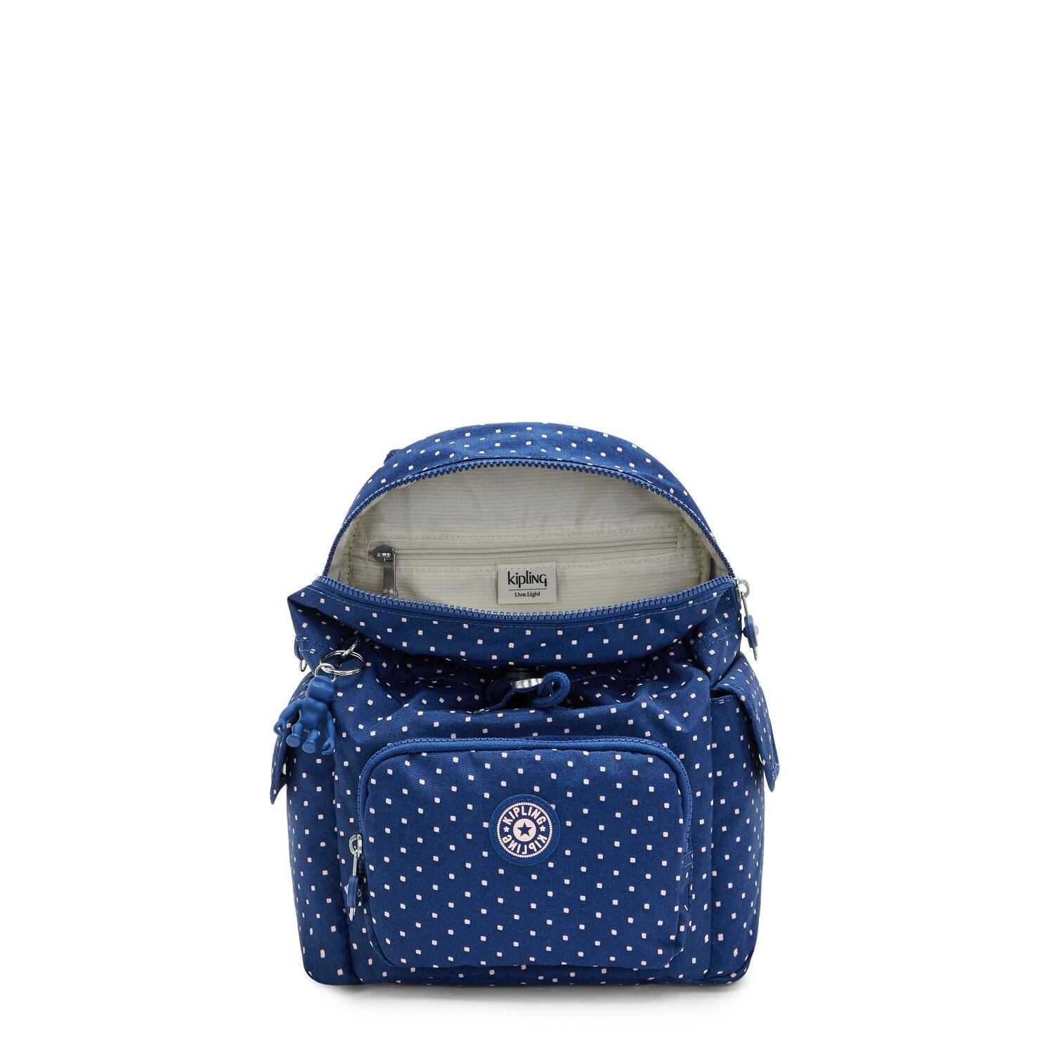 Kipling CITY PACK MINI kleiner Rucksack Soft Dot Blue