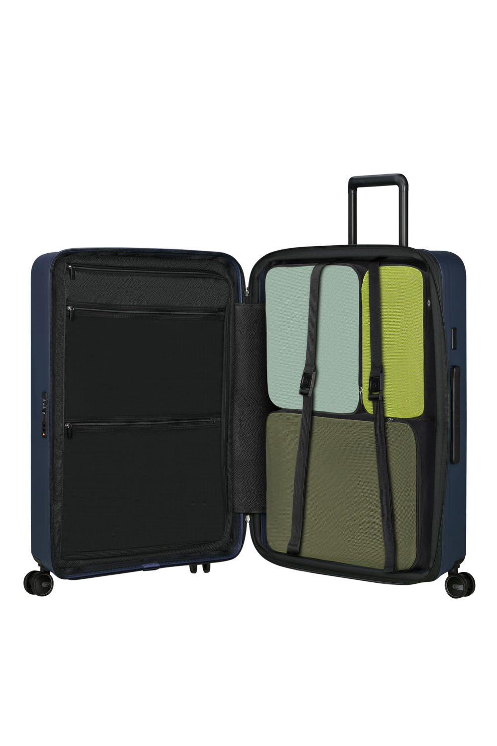 Samsonite Restackd Trolley mit 4 Rollen erweiterbar 75cm + GRATIS HOTELGUTSCHEIN Midnight
