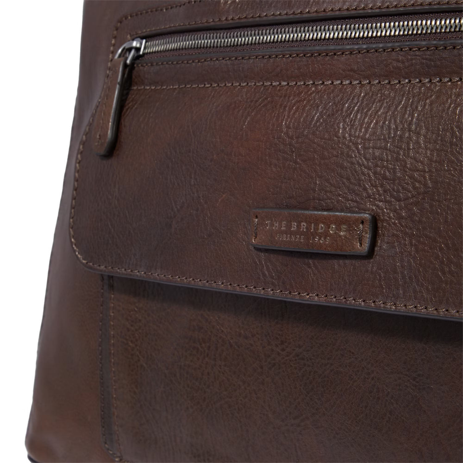 The Bridge Alberto Wild Leder-Reisetasche 50cm Kastanie/Ruthenium