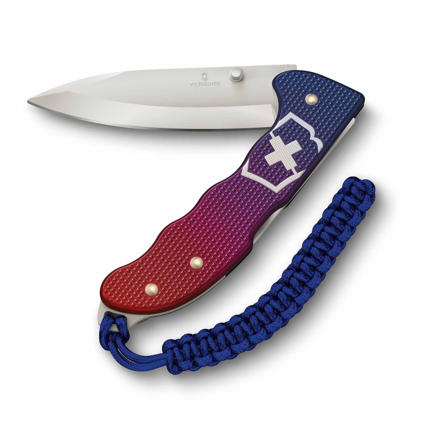 Victorinox Evoke Alox Grosses Taschemesser, Klappbares Messer blau/rot Victorinox Evoke Alox Grosses Taschemesser, Klappbares Messer blau/rot