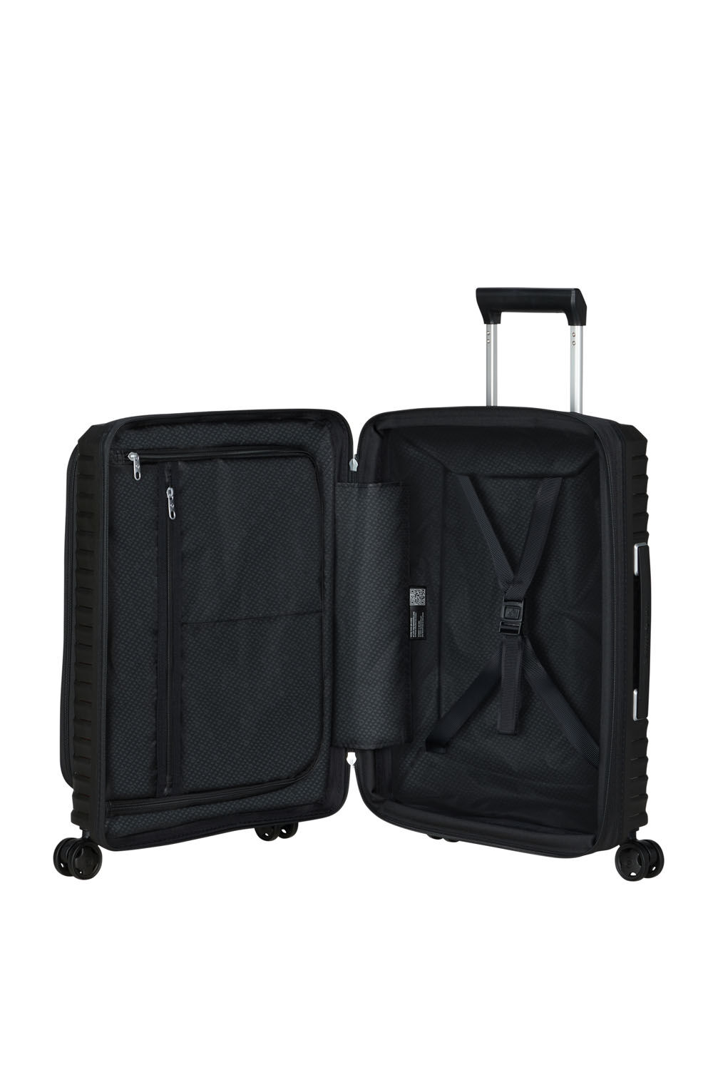 Samsonite Upscape Trolley mit 4 Rollen erweiterbar 55cm -Easy Access + GRATIS HOTELGUTSCHEIN Schwarz Samsonite Upscape Trolley mit 4 Rollen erweiterbar 55cm -Easy Access + GRATIS HOTELGUTSCHEIN Schwarz