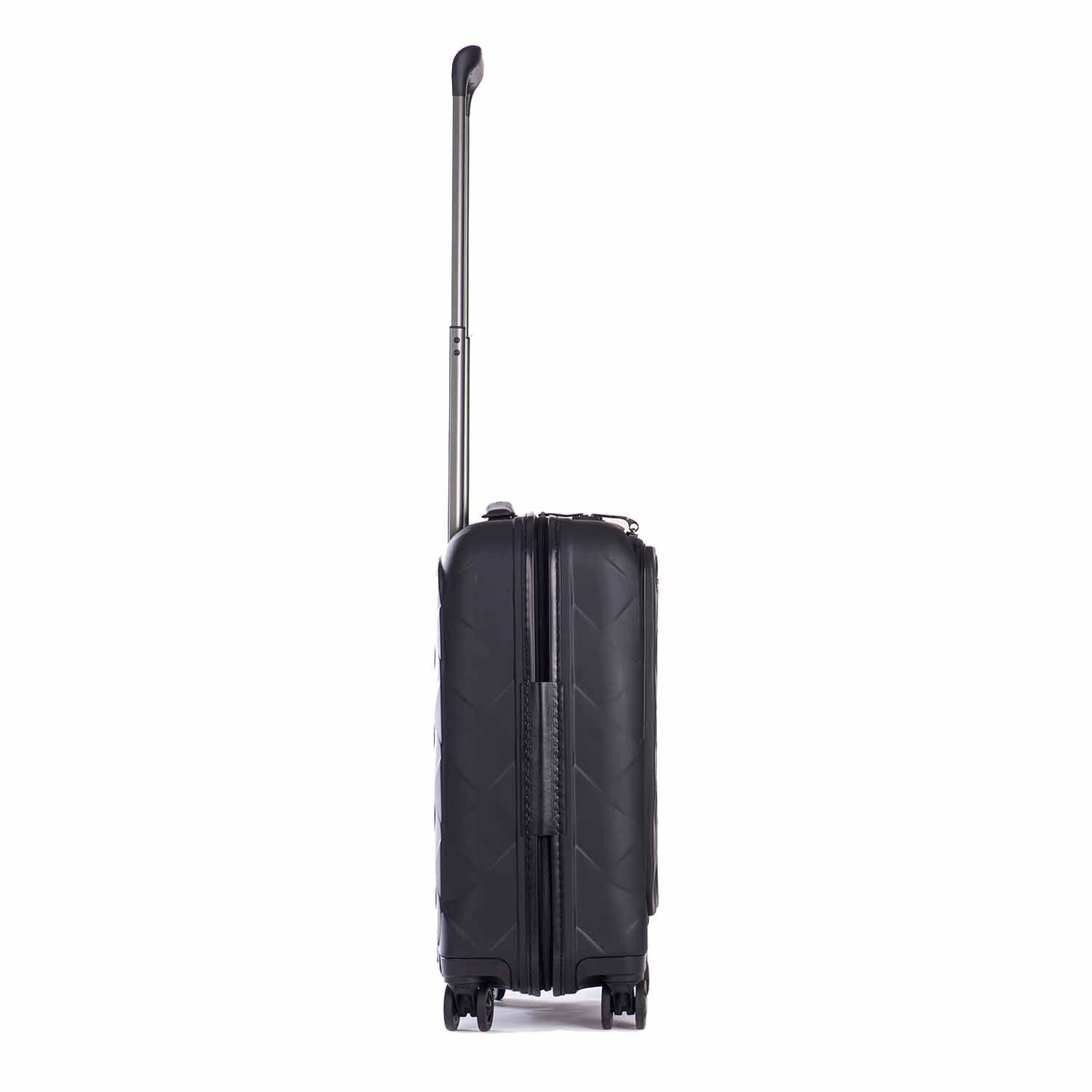 Stratic Leather & More Trolley S mit Vortasche, 4-Rollen Mattblack Stratic Leather & More Trolley S mit Vortasche, 4-Rollen Mattblack