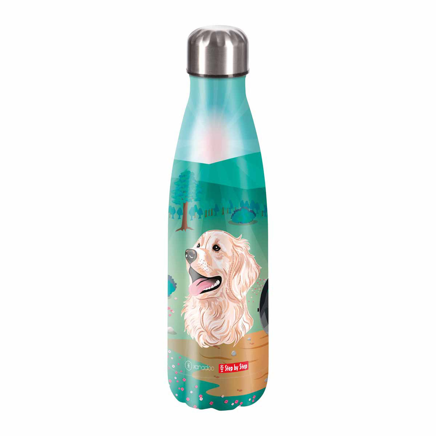 Step by Step Schulzubehör Isolierte Edelstahl-Trinkflasche Xanadoo 500ml Dog Basty