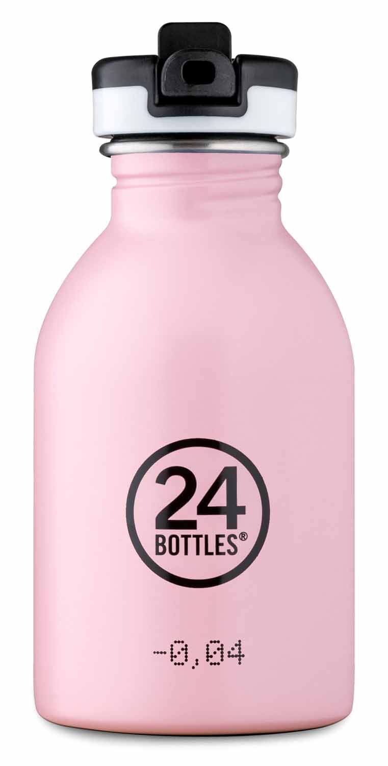 24Bottles® Urban Bottle Kids 250ml mit Sport Lid Candy Pink
