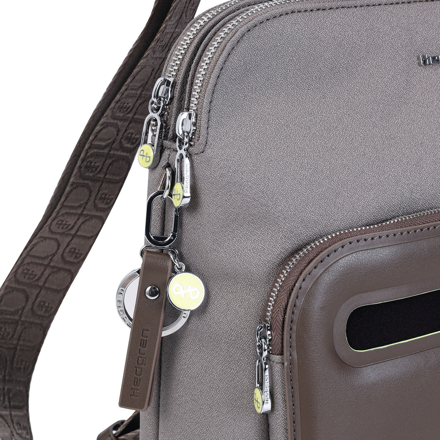 Hedgren Fika LATTE Rucksack + RFID Vintage Taupe Hedgren Fika LATTE Rucksack + RFID Vintage Taupe