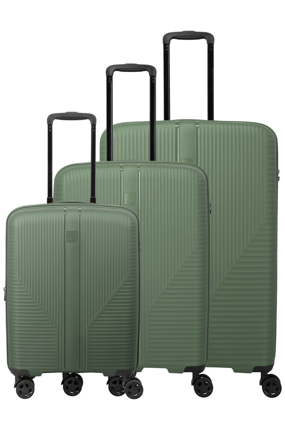 Travelite AIR STRIPE 3-tlg. Koffer-Set L/Mexp./Sexp., Green