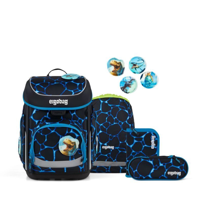 ergobag cubo COLOUR FLASH Edition Schulranzen, 5-teiliges Set