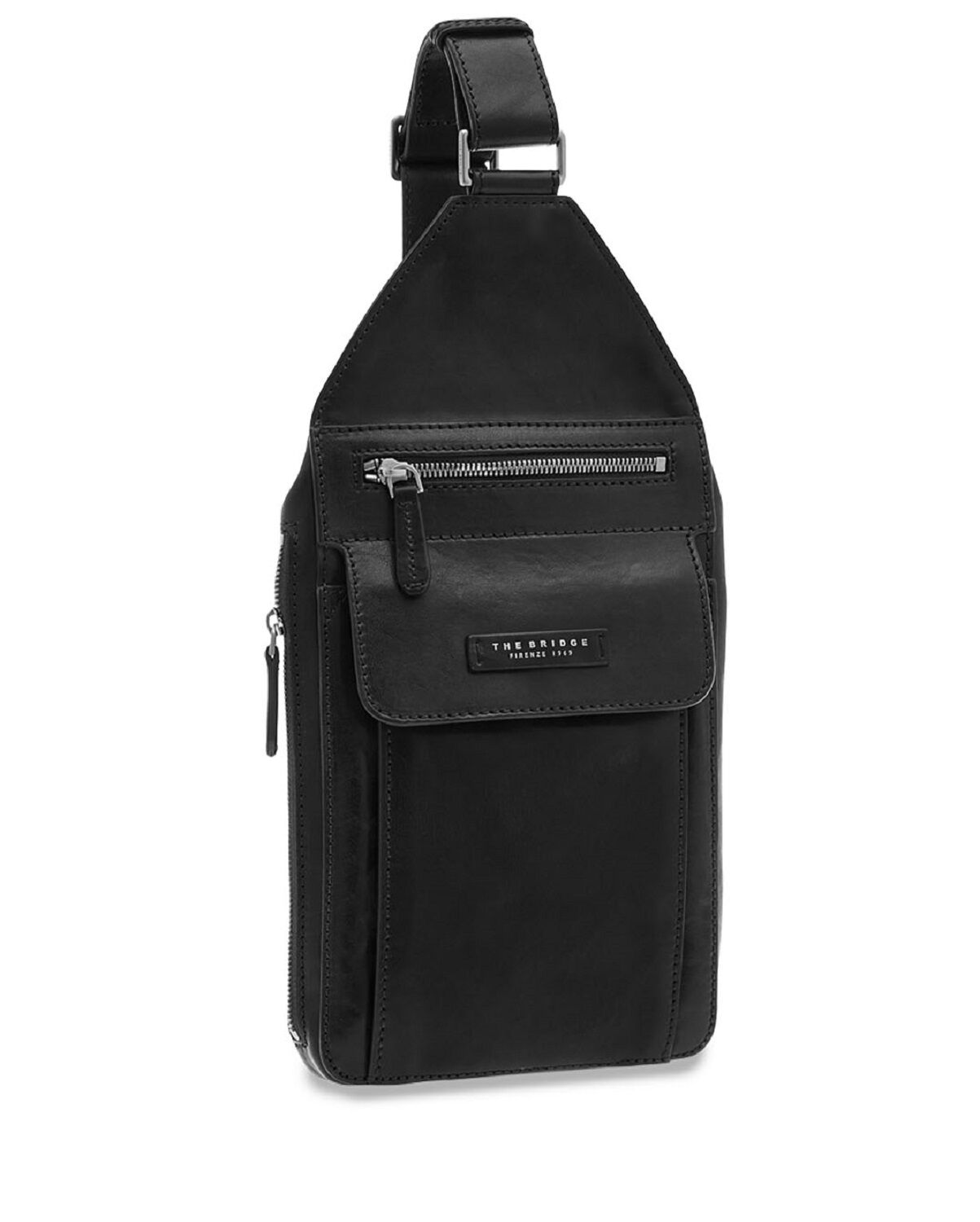 The Bridge Alberto Leder-Umhängetasche Schwarz/Ruthenium The Bridge Alberto Leder-Umhängetasche Schwarz/Ruthenium