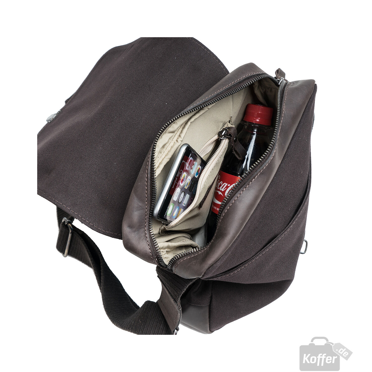 Harold's Take Away Kuriertasche Crossbag Braun