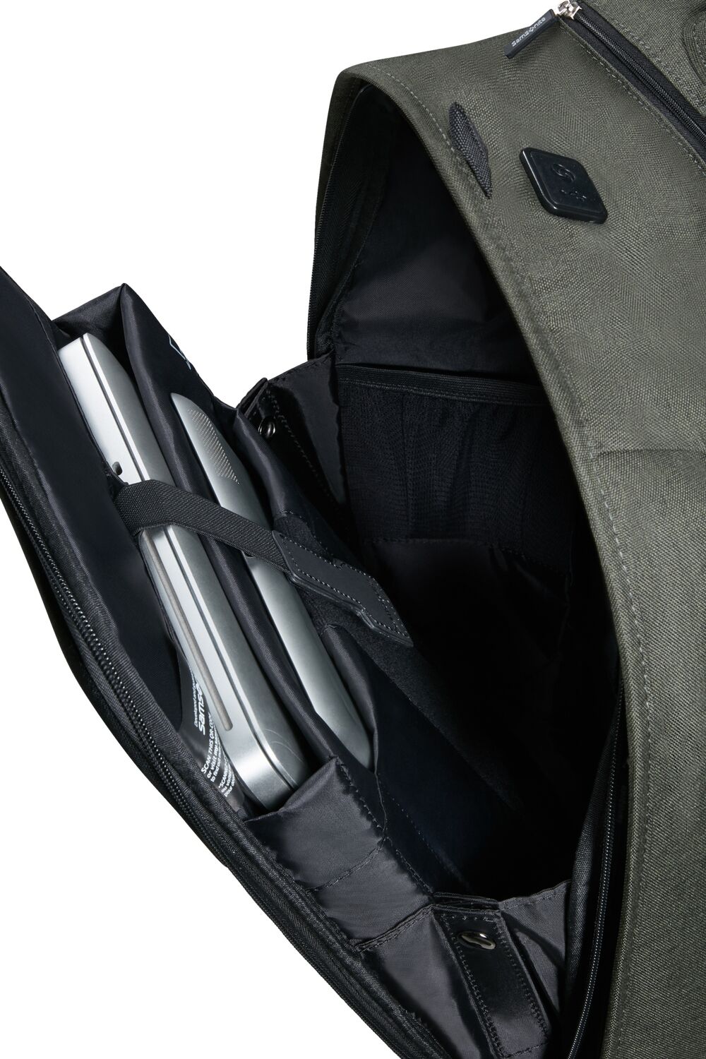 Samsonite Securipak Laptop Rucksack 15.6" Foliage Green