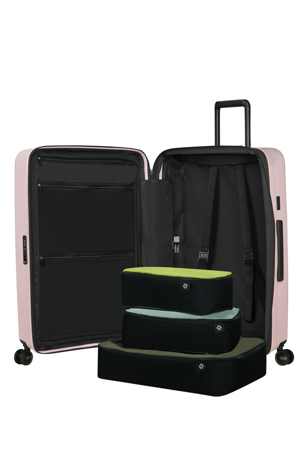 Samsonite Restackd Trolley mit 4 Rollen erweiterbar 75cm + GRATIS HOTELGUTSCHEIN Rose Samsonite Restackd Trolley mit 4 Rollen erweiterbar 75cm + GRATIS HOTELGUTSCHEIN Rose
