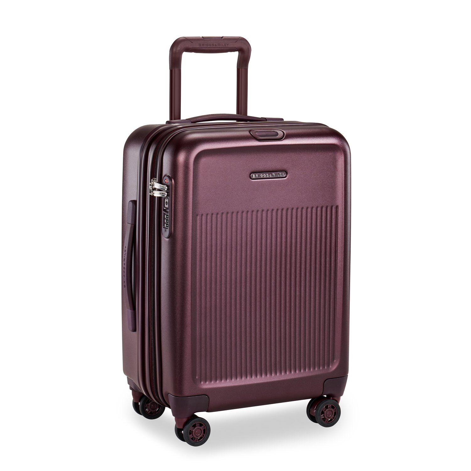 Briggs & Riley Sympatico 2.0 International Carry-On Expandable Spinner Plum