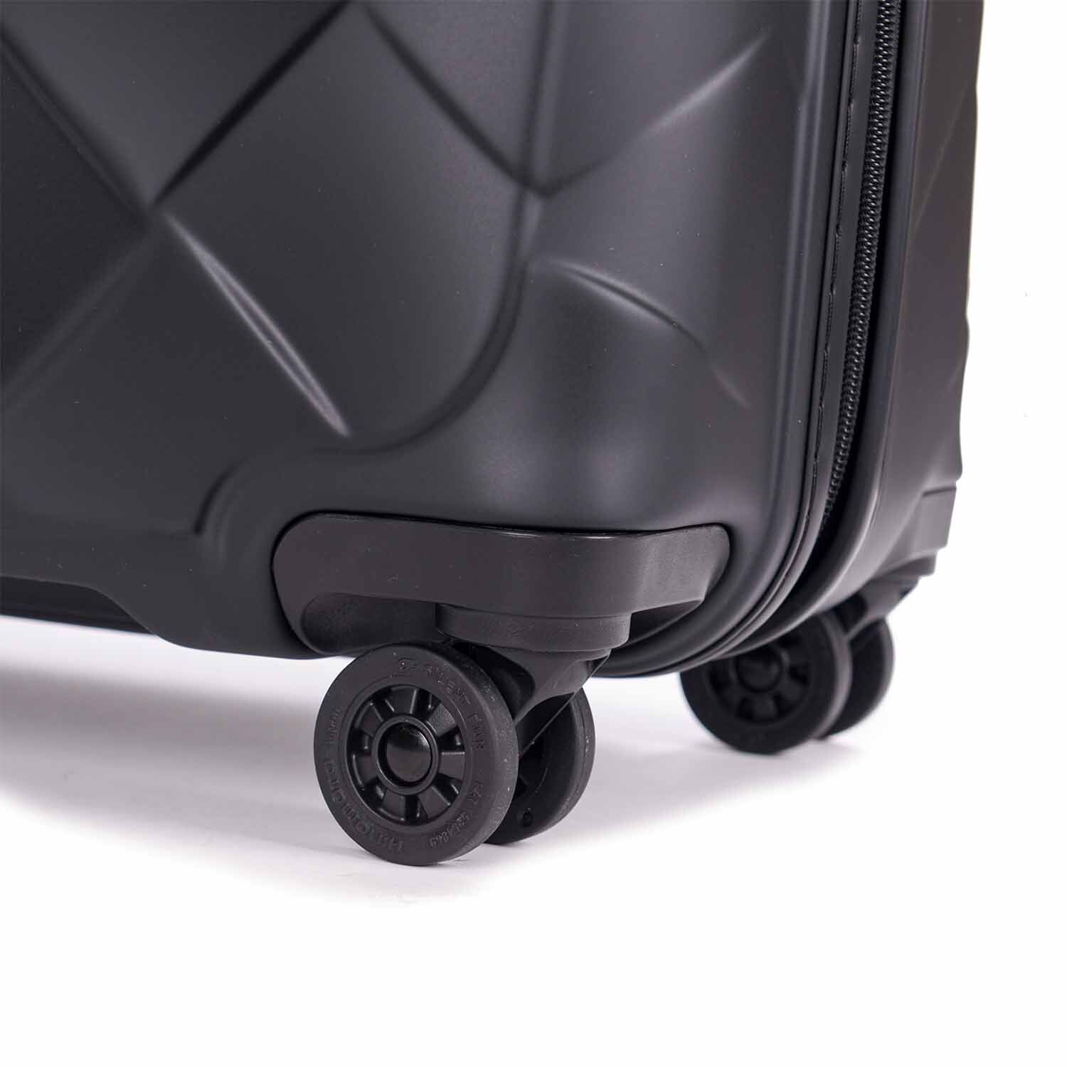 Stratic Leather & More Trolley M, 4 Rollen Matt Black