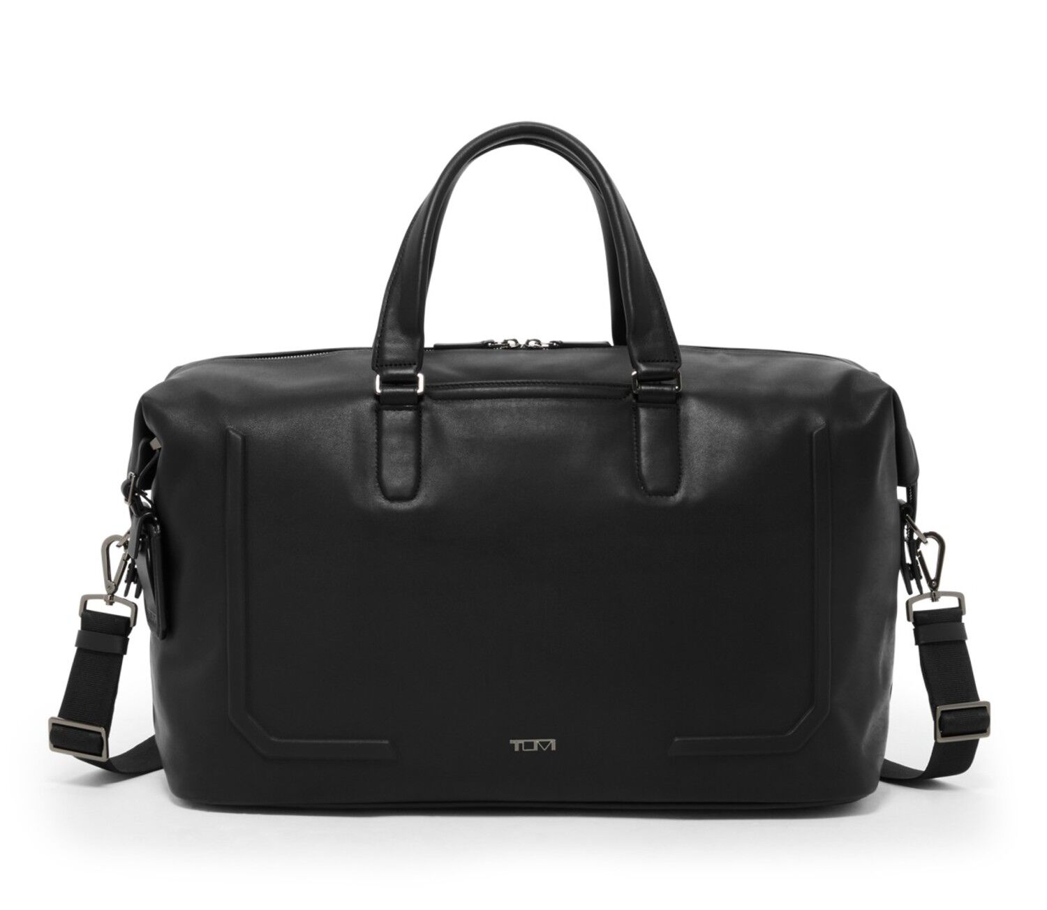 Tumi Harrison Nelson Leder-Reisetasche Black Bombe