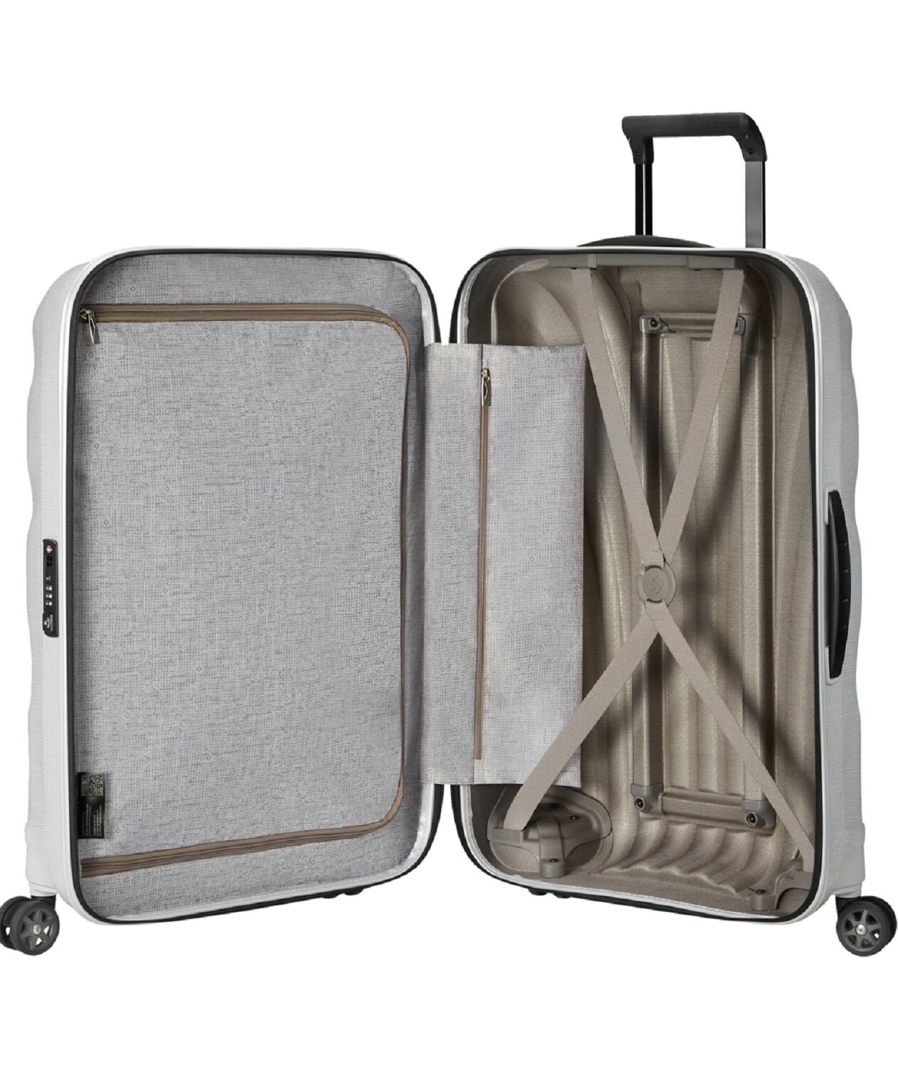 Samsonite C-Lite Trolley mit 4 Rollen 69cm + GRATIS HOTELGUTSCHEIN Off White Samsonite C-Lite Trolley mit 4 Rollen 69cm + GRATIS HOTELGUTSCHEIN Off White