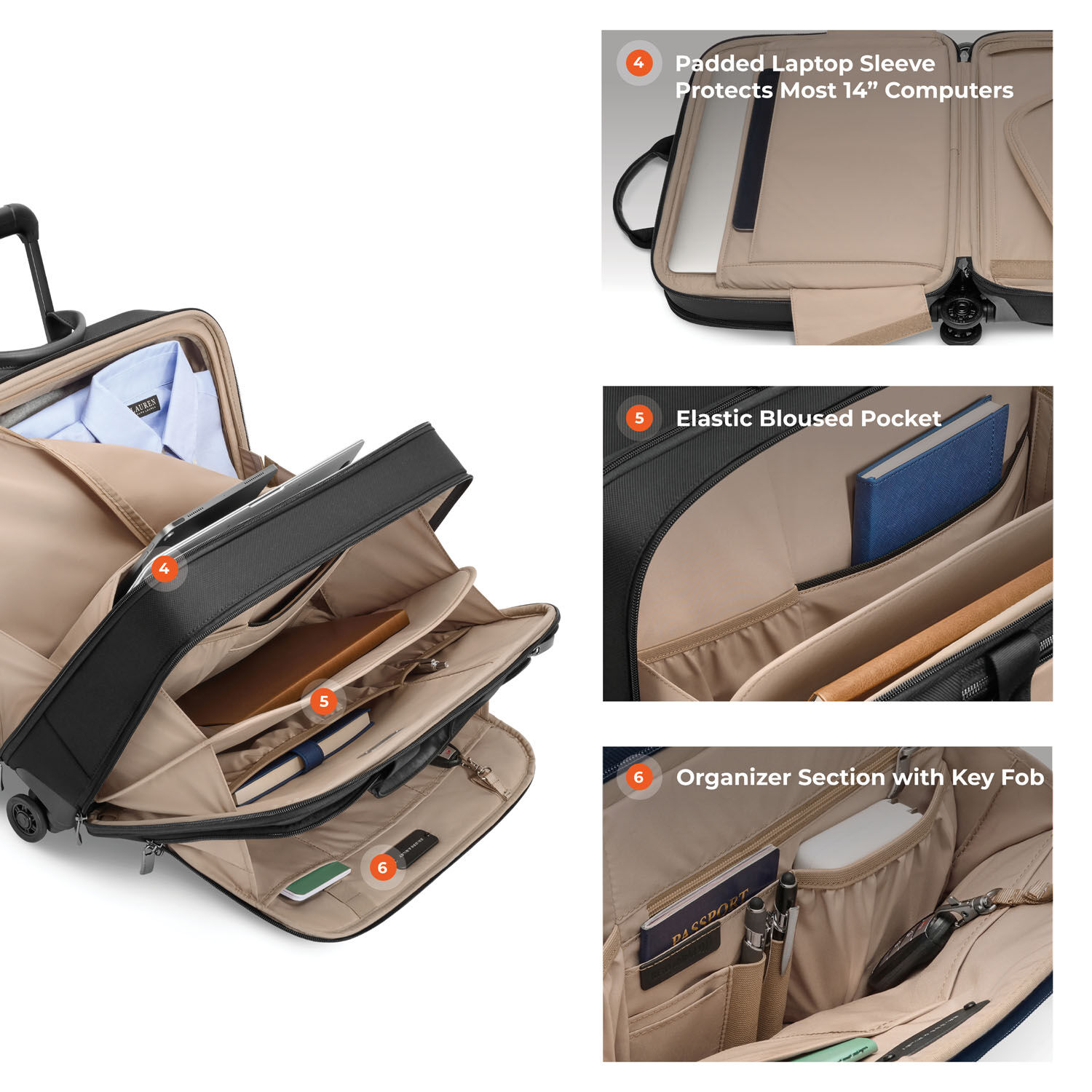 Briggs & Riley Business 2.0 Large Spinner Brief 4 Wheels Black