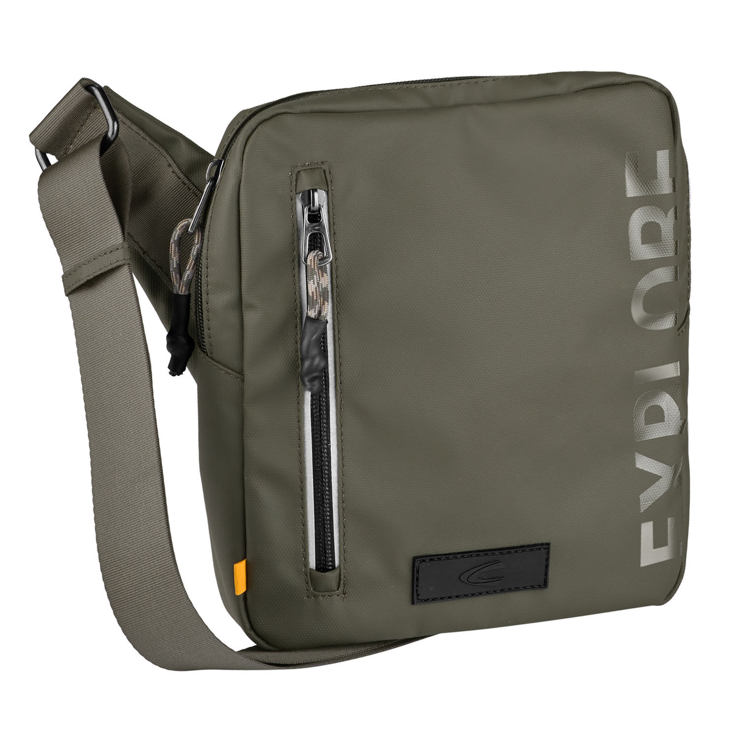 Camel Active Explore Cross Bag S aus recyceltem Nylon Khaki