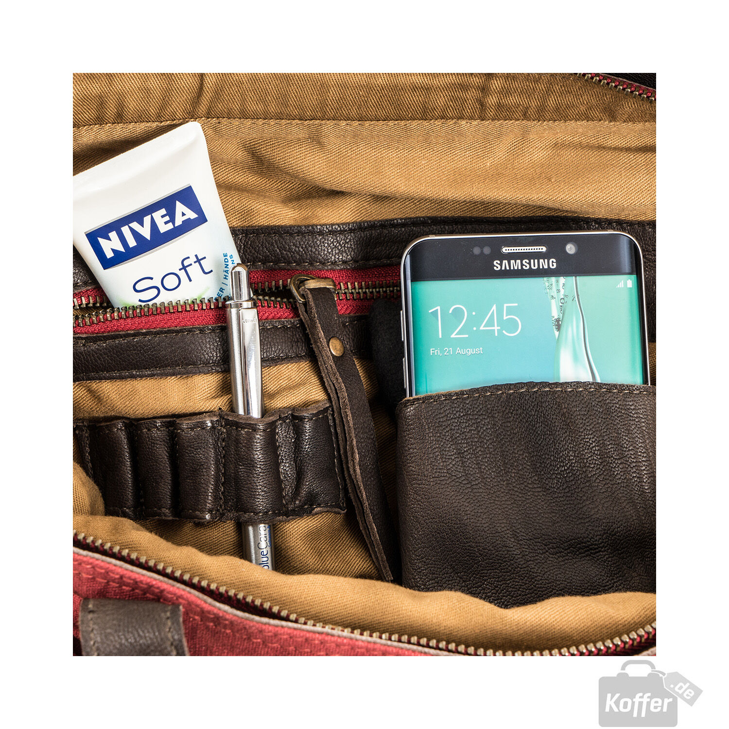 Wunschstück Tote Bahiba dark brown / red Wunschstück Tote Bahiba dark brown / red