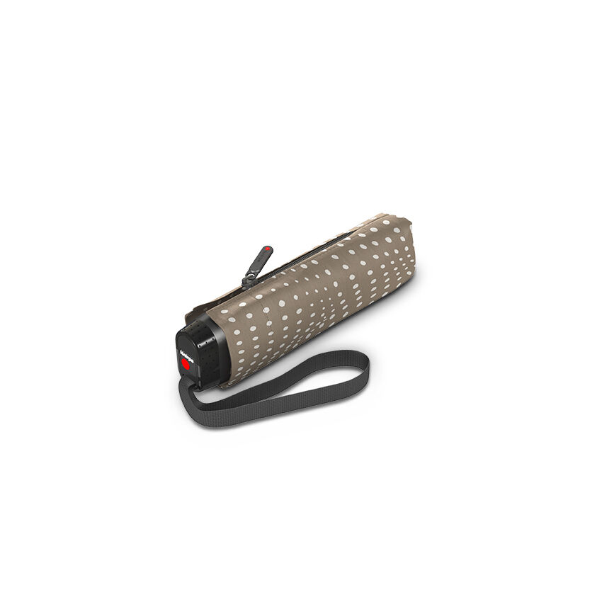 Knirps TS.010 Slim Small Manual Flacher Taschenschirm Bolero Taupe Knirps TS.010 Slim Small Manual Flacher Taschenschirm Bolero Taupe