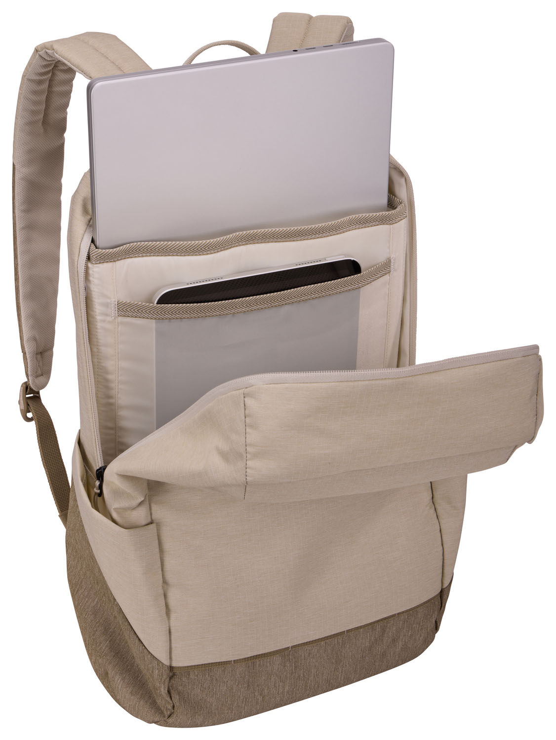 THULE Lithos Rucksack 20 L, mit 15,6" Laptopfach Pelican Gray/Faded Khaki