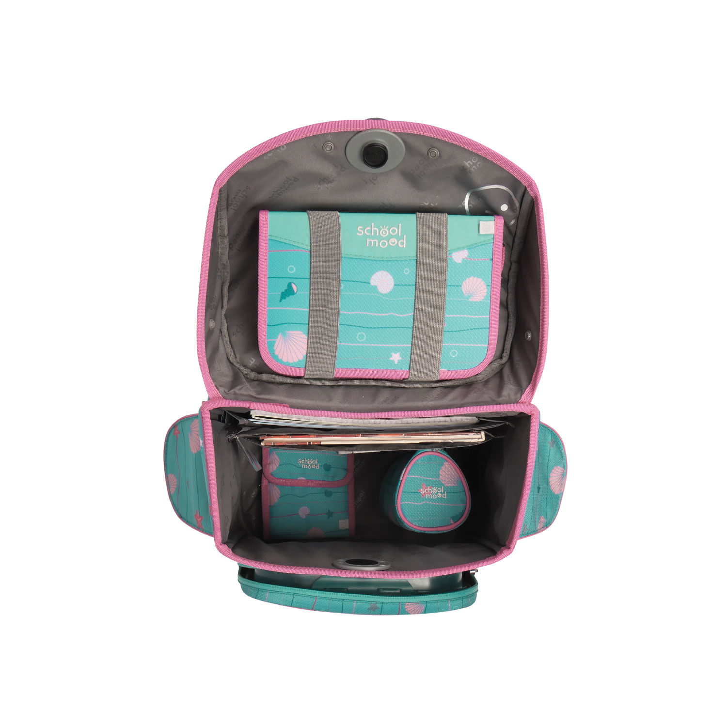 School-Mood Timeless Schulranzenset 7-teilige Lilly (Meerjungfrau)