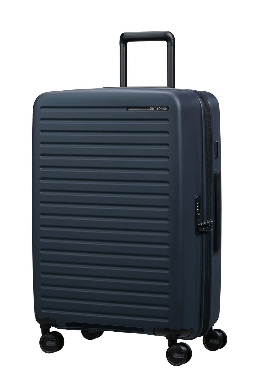 Samsonite Restackd Trolley mit 4 Rollen erweiterbar 68cm + GRATIS HOTELGUTSCHEIN Midnight
