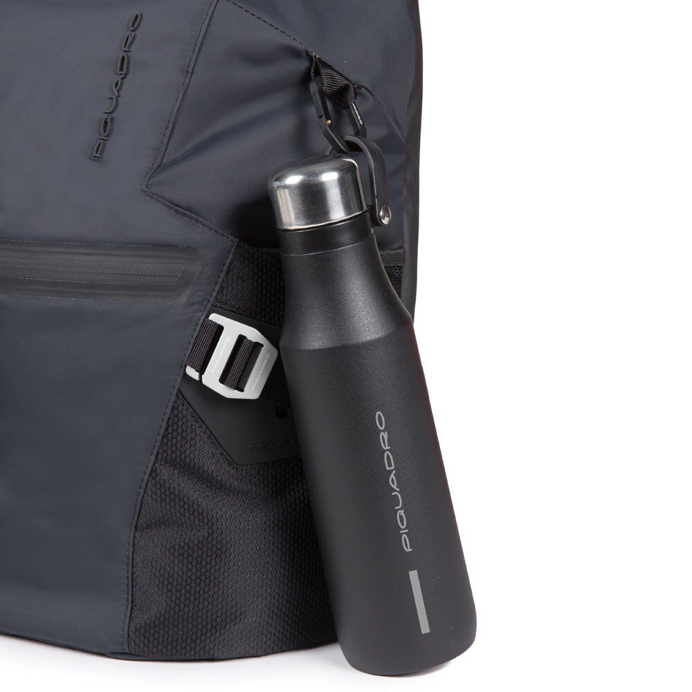 Piquadro PQ-Modular Laptoprucksack 15" aus rezykliertem antiviralen Stoff und RFID Blocker Schwarz Piquadro PQ-Modular Laptoprucksack 15" aus rezykliertem antiviralen Stoff und RFID Blocker Schwarz