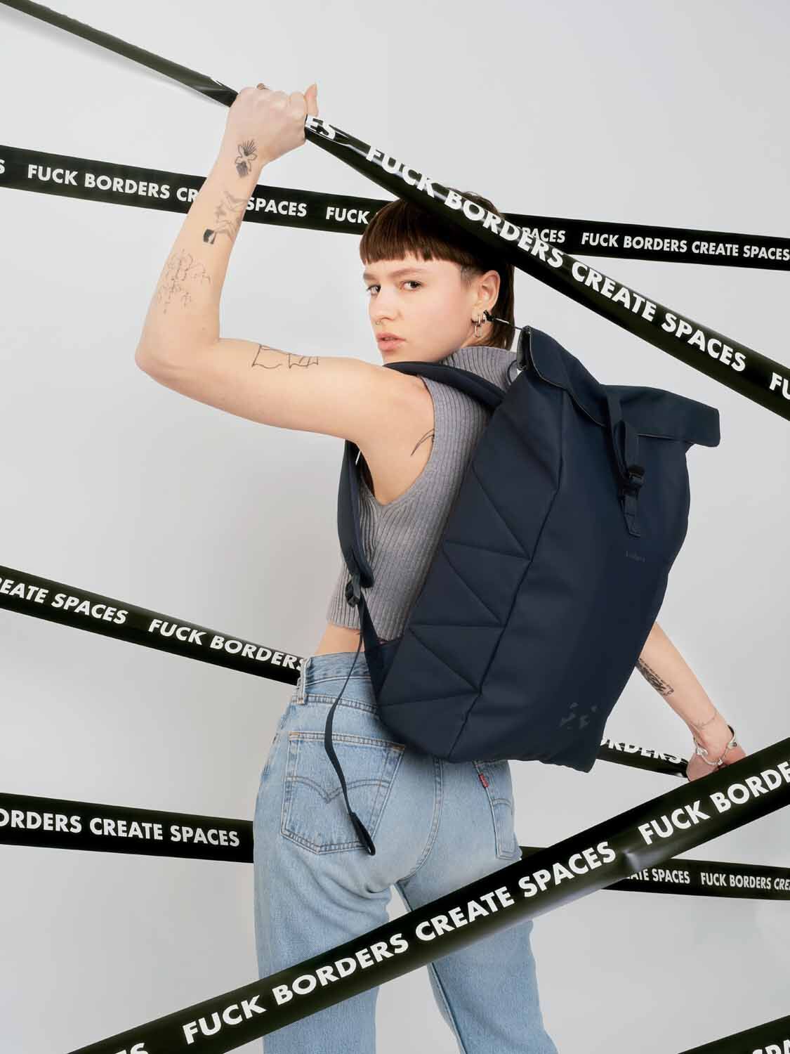 kattbjørn Rolltop mit 15" Laptopfach Midnight Blue