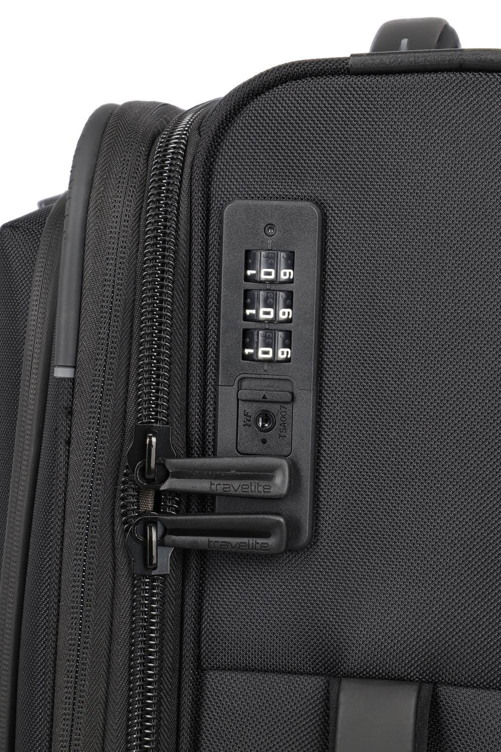 Travelite Crosslite Trolley M 4-Rollen erweiterbar Schwarz