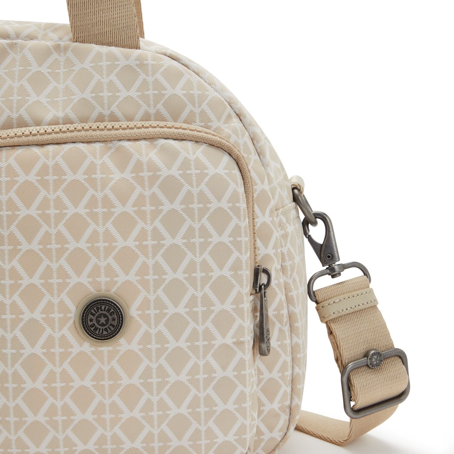 Kipling COOL DEFEA Mittelgroße Umhängetasche Signature Beige