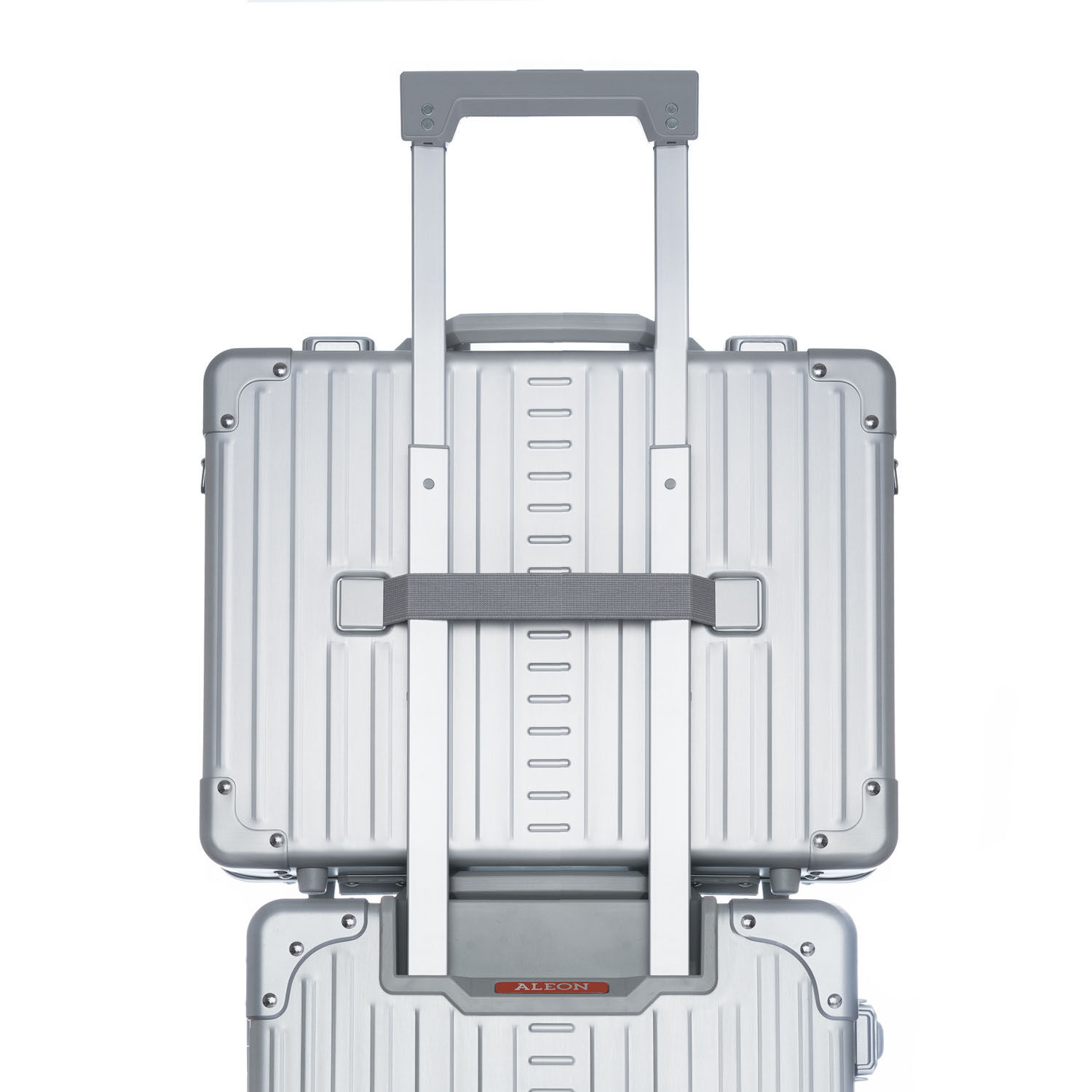 Aleon Business Attaché 17" Laptop Case, 33 cm Silber