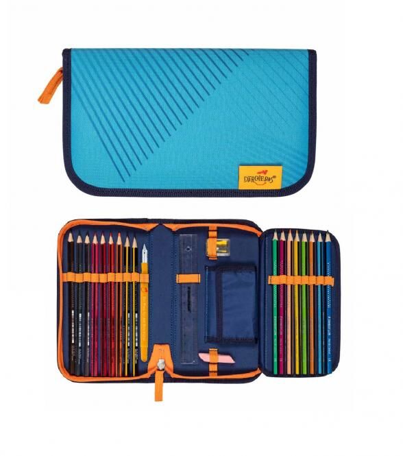 DerDieDas ErgoFlex EASY Exklusiv "Superflash" Schulrucksack-Set 5-teilig mit Sportbeutel Supercar