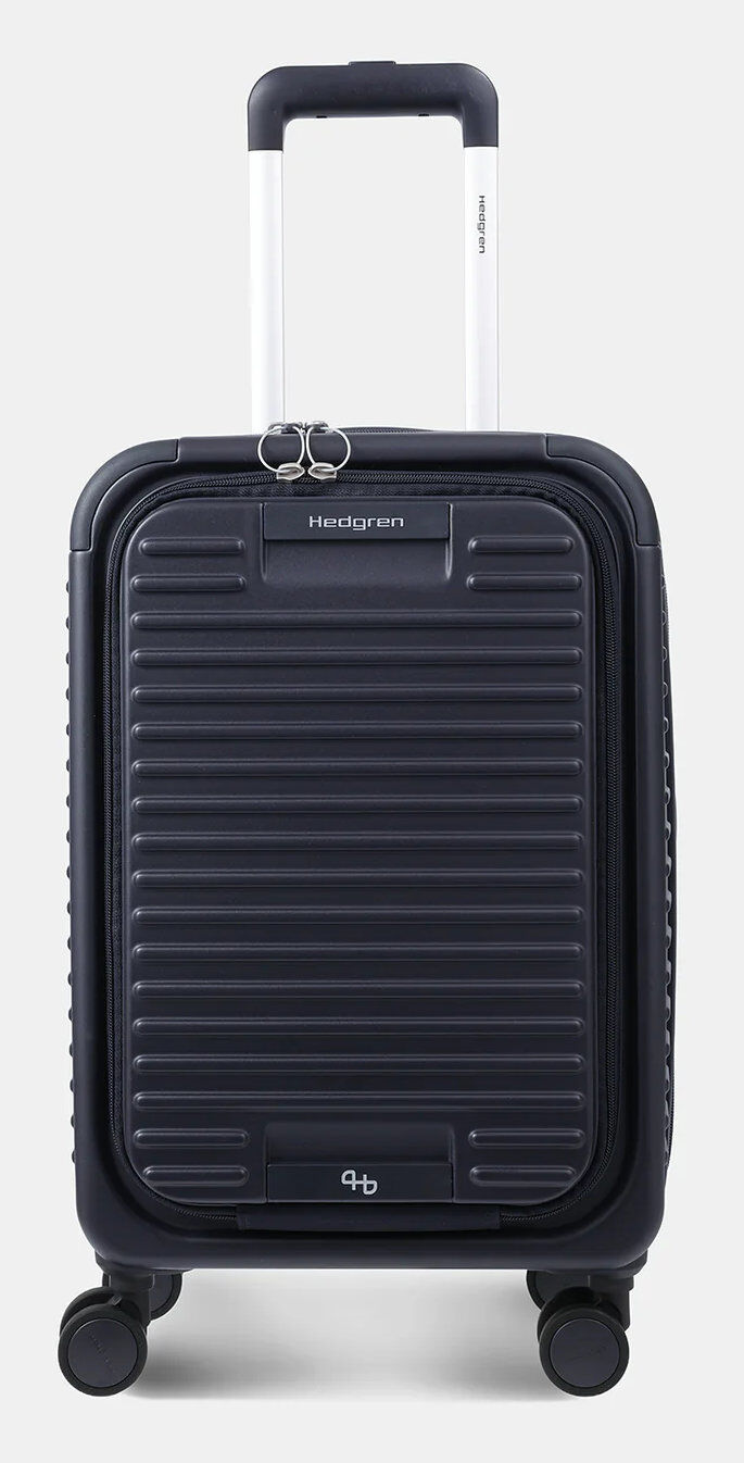Hedgren Yuno S Carry-On / Kabinenspinner mit Vortasche 55cm Vulcan Blue