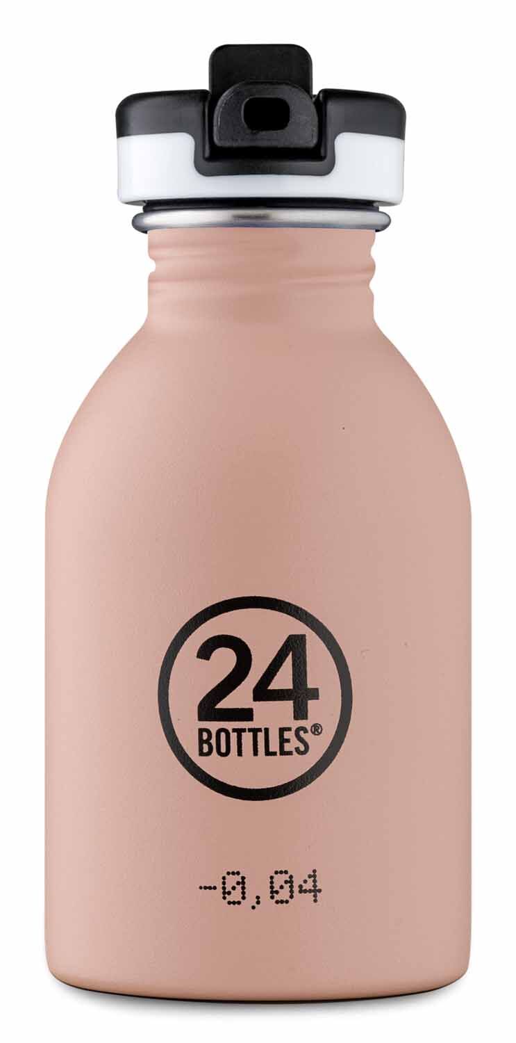 24Bottles® Urban Bottle Kids 250ml mit Sport Lid Dusty Pink